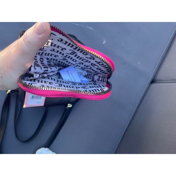 JUICY COUTURE Black Mini Backpack and Pink Heart Wallet Set - Picture 14 of 16